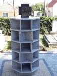 Parkoló és urnatartó építése