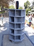 Parkoló és urnatartó építése
